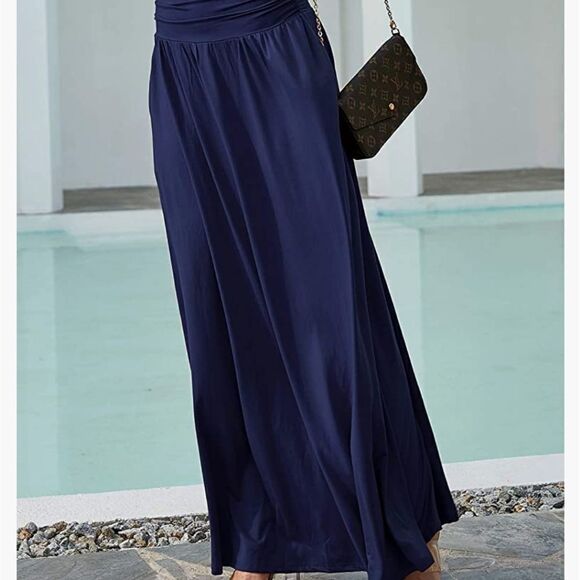 NWT Doublju Women's High Waist    Long Length Skirts Size M - Picture 1 of 11